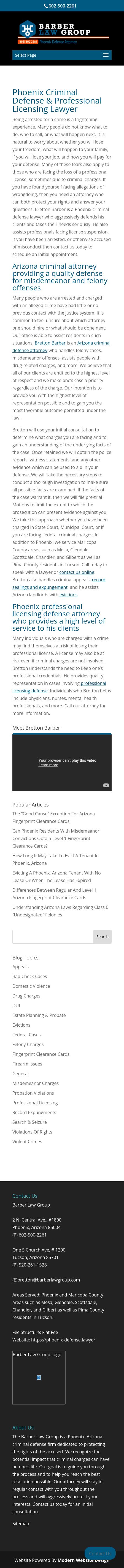 Barber Law Group PLLC - Phoenix AZ Lawyers