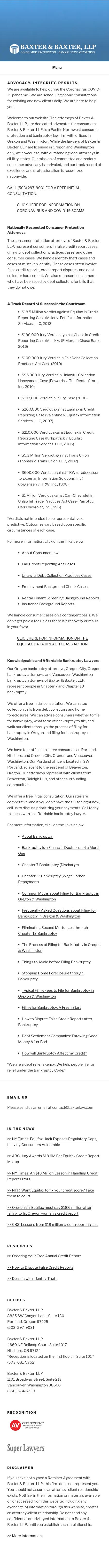 Baxter & Baxter, LLP - Portland OR Lawyers