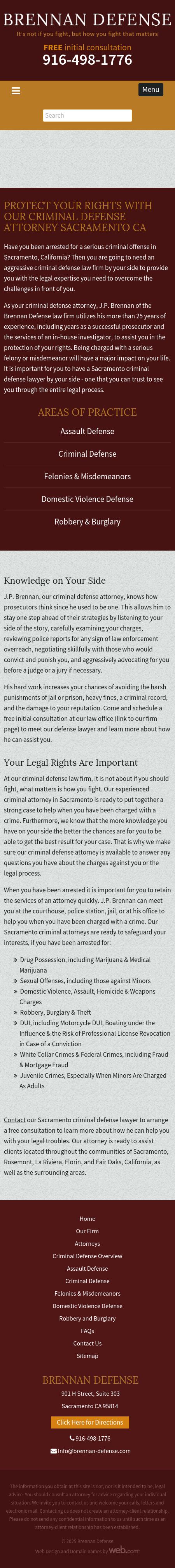 Brennan Defense - Sacramento CA Lawyers