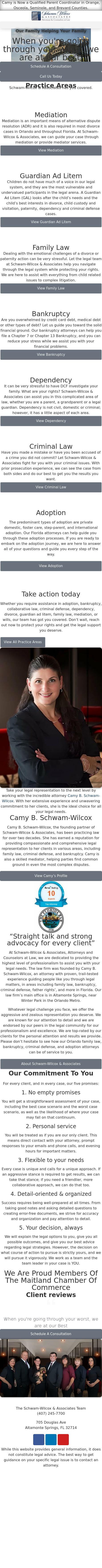Schwam-Wilcox & Associates, Attorneys and Counselors at Law - Clermont FL Lawyers