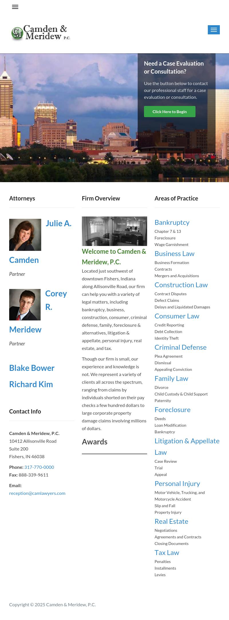 Camden & Meridew PC - Fishers IN Lawyers