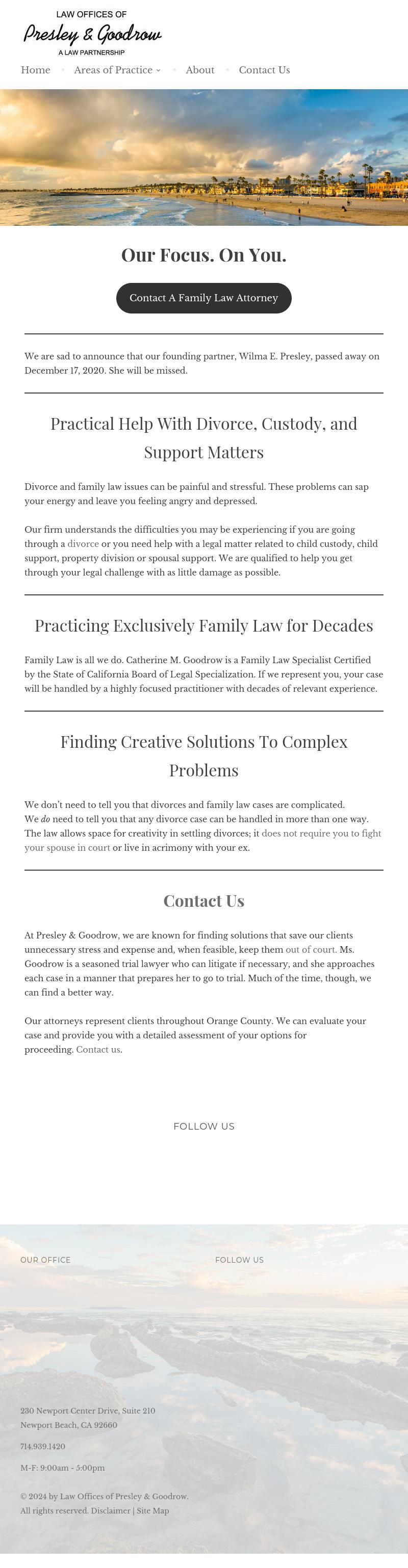 Law Offices of Presley & Goodrow - Orange CA Lawyers