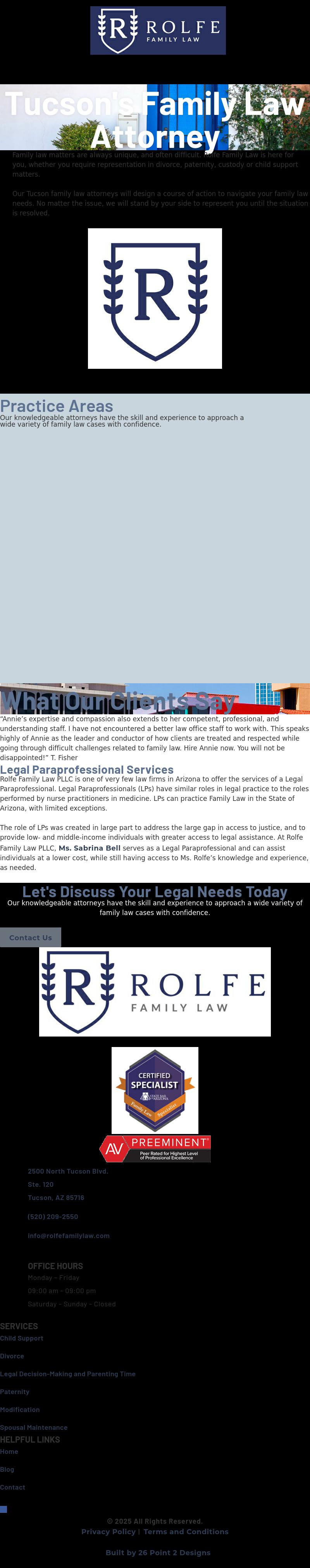 Rolfe Hinderaker, PLLC - Tucson AZ Lawyers