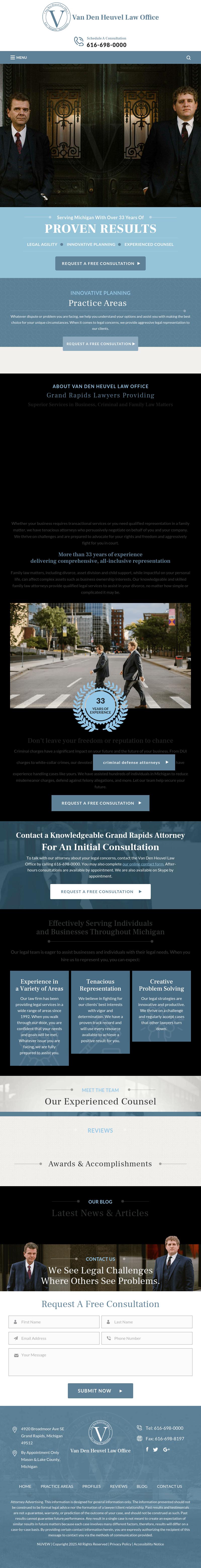 Van Den Heuvel Law Office - Grand Rapids MI Lawyers